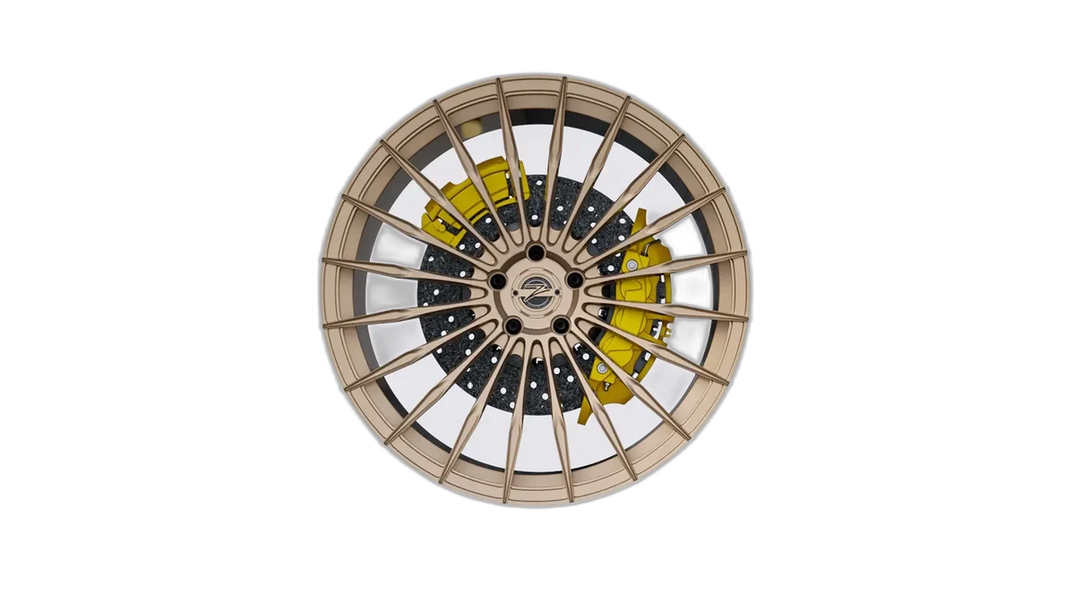 Z-Performance ZP.MONO 1 Champagne Nuggets Alufelge 9x20 ET35 5x112/66,6 – Ansicht 3