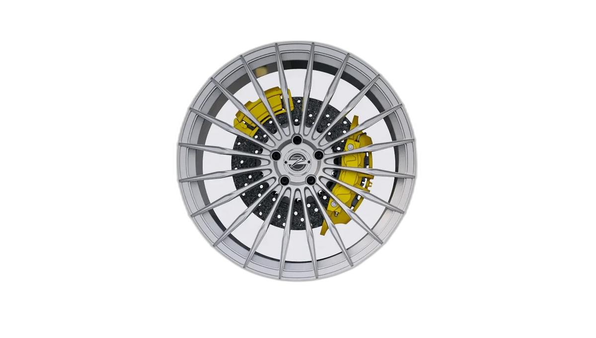 Z-Performance ZP.MONO 1 Sparkling Silver Alufelge 9,5x21 ET38 5x114,3/64,1 – Ansicht 3