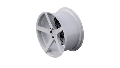 Z-Performance ZP6.1 FlowForged Pure White Alufelge 8x19 ET40 5x120/72,6 – Ansicht 2