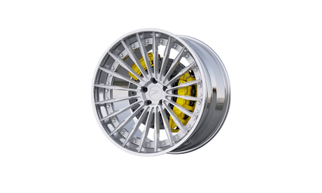 Z-Performance ZP.MODULAR 2 Deep Concave Gloss Silver / Polished Lip Alufelge 10,5x22 ET12 5x112/66,5
