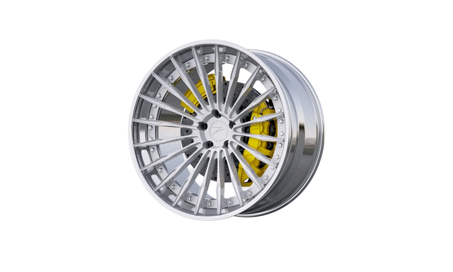 Z-Performance ZP.MODULAR 2 Deep Concave Gloss Silver / Polished Lip Alufelge 10,5x22 ET12 5x112/66,5