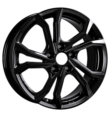 RC-Design RE2 Schwarz Glanz Alufelge 7x17 ET43 5x114.3/66.1