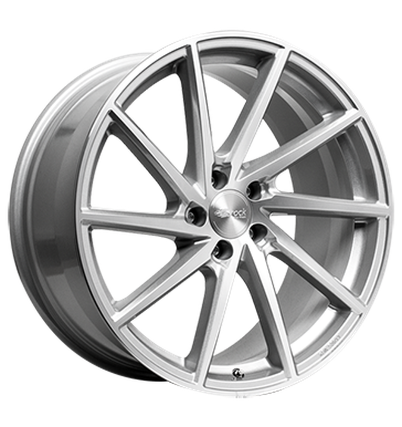 Brock B37C Kristallsilber Voll-Poliert Alufelge 9.5x20 ET22 5x112/66.6