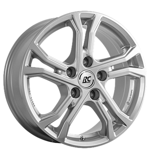 RC-Design TDG2 Kristallsilber Alufelge 7.5x17 ET40 5x114.3/60.1