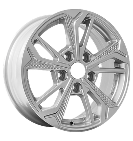 RC-Design RE5 Kristallsilber Alufelge 6x15 ET40 5x114.3/66.1