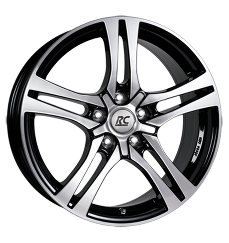 RC-Design RC26 Schwarz Glanz Voll-Poliert Alufelge 7.5x17 ET49 5x112/57.1