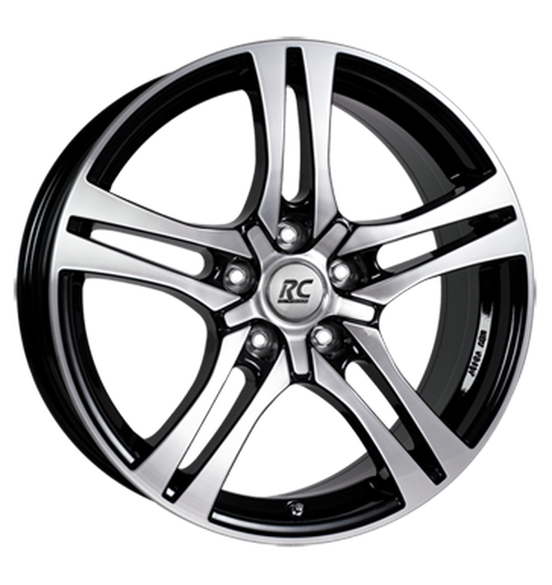 RC-Design RC26 Schwarz Glanz Voll-Poliert Alufelge 7.5x18 ET45 5x114.3/72.6
