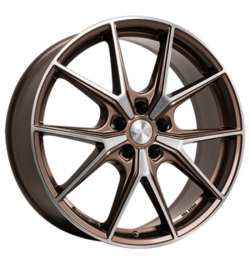 Brock B40 Bronze Copper Voll-Poliert Alufelge 8x19 ET45 5x112/57.1