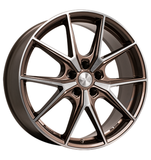 Brock B40 Bronze Copper Voll-Poliert Alufelge 8x19 ET50 5x112/57.1