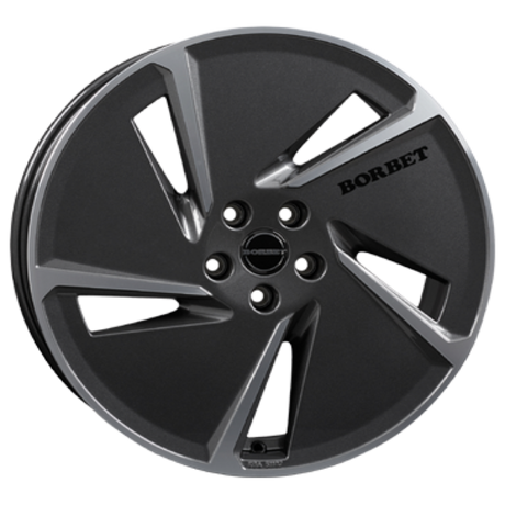 Borbet AE mistral anthracite polished glossy Alufelge 7.5x20 ET50 5x114.3/72.5