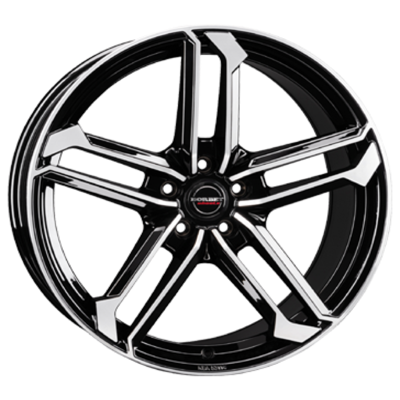 Borbet ATX black polished glossy Alufelge 8x19 ET44 5x112/57.1