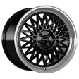 Borbet B black rim polished Alufelge 7x17 ET25 4x100/64