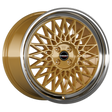 Borbet B gold rim polished Alufelge 7x17 ET25 4x100/64