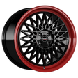 Borbet B black rim red Alufelge 7x17 ET30 4x100/64