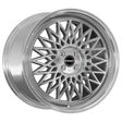 Borbet B silver rim polished Alufelge 7x17 ET20 4x108/65.1