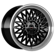 Borbet B black rim polished Alufelge 8x18 ET40 5x100/57.1