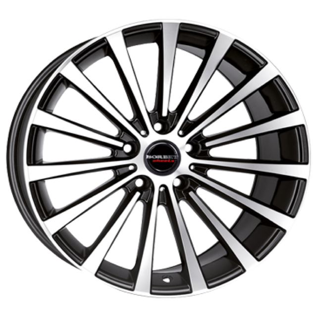 Borbet BLX black polished matt Alufelge 10x20 ET35 5x120/72.5