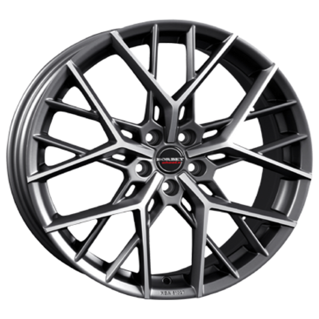 Borbet BY titan polished matt Alufelge 9x20 ET45 5x108/72.5