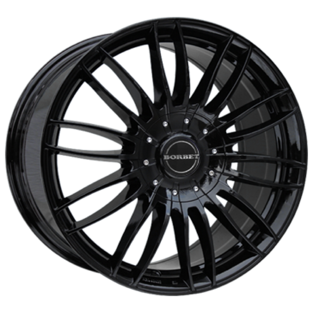 Borbet CW3 black glossy Alufelge 9x21 ET37 5x120/67.1