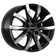 Borbet CW5 black polished matt Alufelge 6.5x16 ET66 5x130/89.1