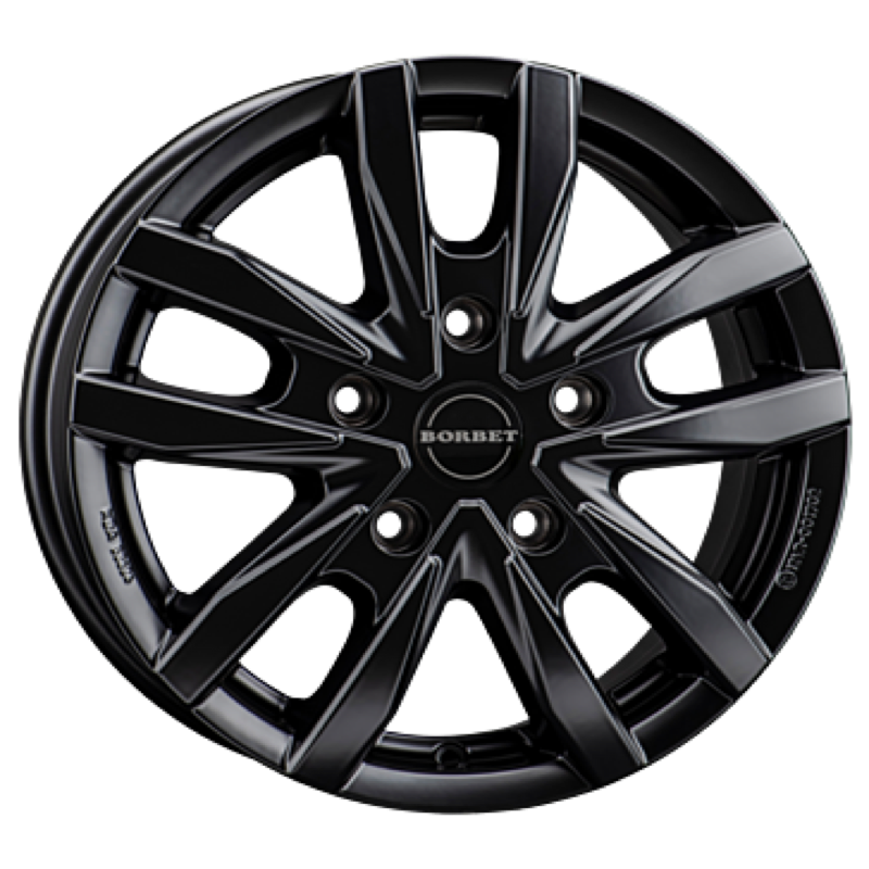 Borbet CW5 black matt Alufelge 6x16 ET68 5x130/78.1