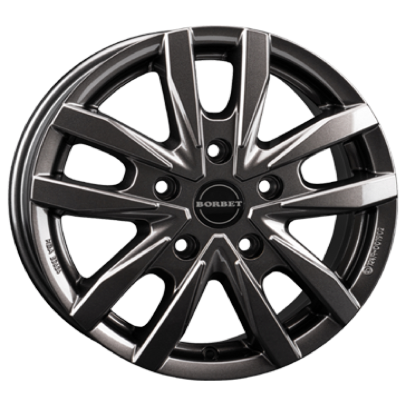 Borbet CW5 mistral anthracite glossy Alufelge 7.5x18 ET53 5x118/71.1