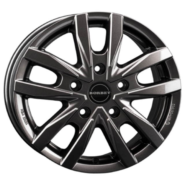 Borbet CW5 mistral anthracite glossy Alufelge 7.5x18 ET53 5x118/71.1