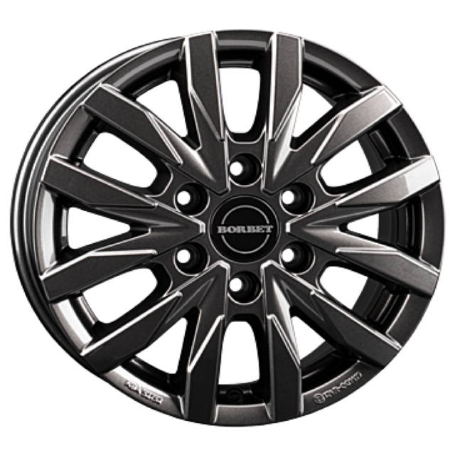 Borbet CW6 mistral anthracite glossy Alufelge 6.5x16 ET62 6x130/84.1