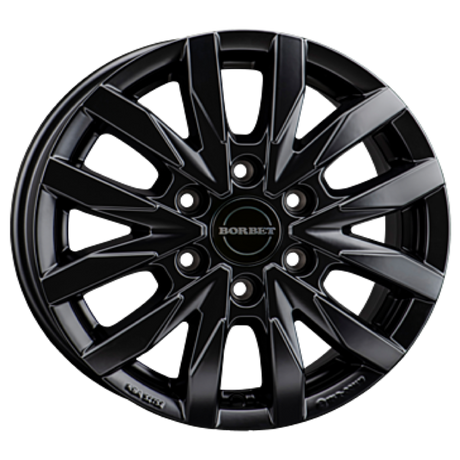 Borbet CW6 black matt Alufelge 6.5x17 ET48 6x139.7/92.4
