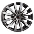 Borbet CW6 mistral anthracite glossy polished Alufelge 7.5x18 ET45 6x114.3/66.1