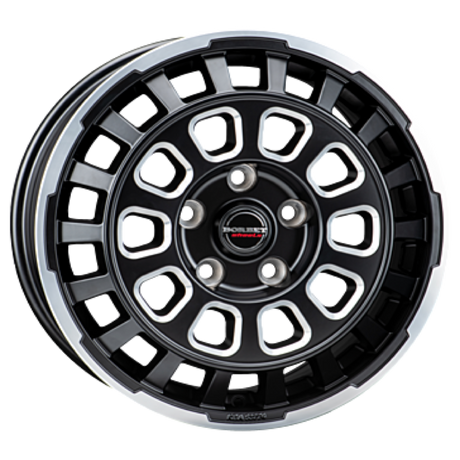 Borbet CW7 black rim window polished matt Alufelge 8x18 ET53 5x120/65.1