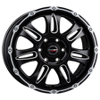 Borbet CW8 black rim window polished matt Alufelge 8x18 ET48 6x130/84.1
