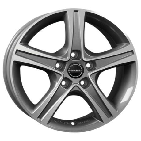 Borbet CWD mistral anthracite polished glossy Alufelge 7x17 ET51 5x112/66.5