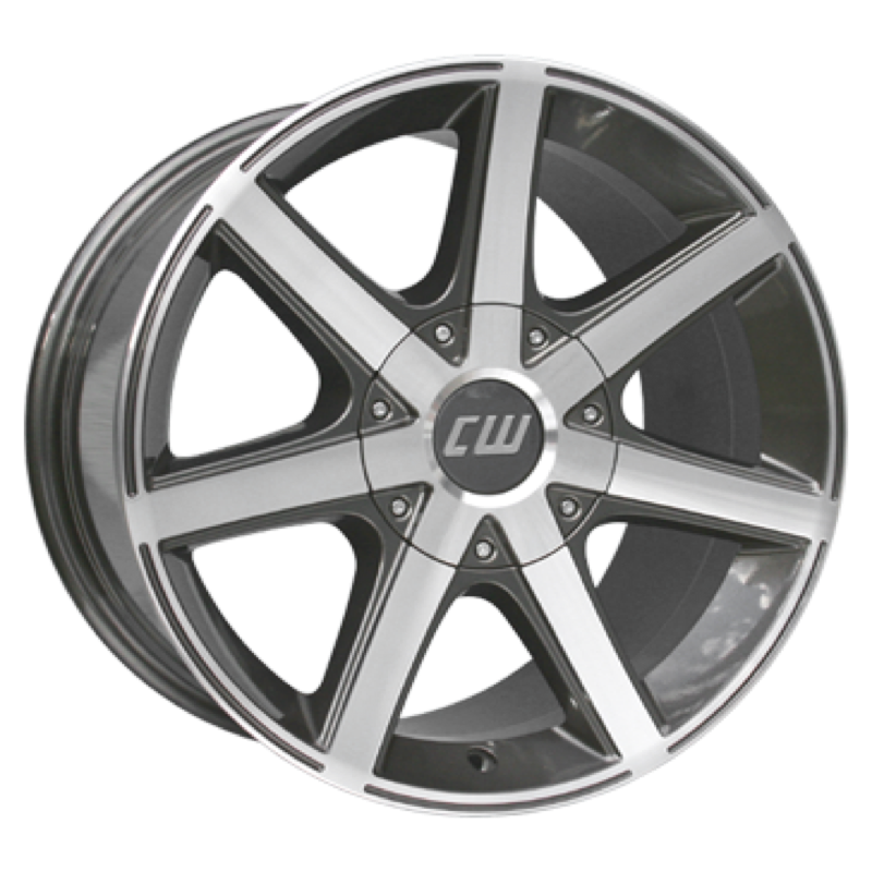Borbet CWE mistral anthracite glossy polished Alufelge 7x16 ET40 5x130/84.1