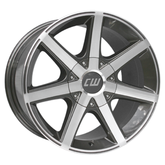 Borbet CWE mistral anthracite glossy polished Alufelge 7x16 ET40 5x127/71.6