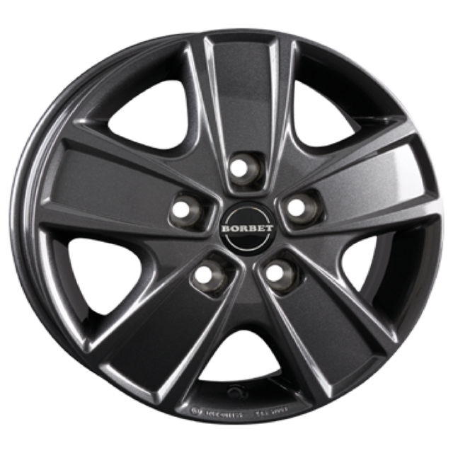Borbet CWG mistral anthracite glossy Alufelge 6x16 ET68 5x118/71.1