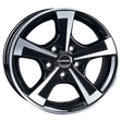 Borbet CWT black polished glossy Alufelge 6x15 ET30 5x112/66.5