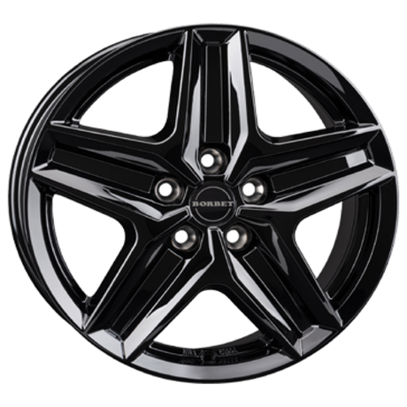 Borbet CWZ black glossy Alufelge 7.5x18 ET43 5x120/65.1