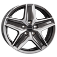Borbet CWZ mistral anthracite glossy polished Alufelge 7.5x18 ET53 5x120/65.1