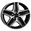 Borbet CWZ black polished matt Alufelge 7.5x18 ET53 5x130/78.1
