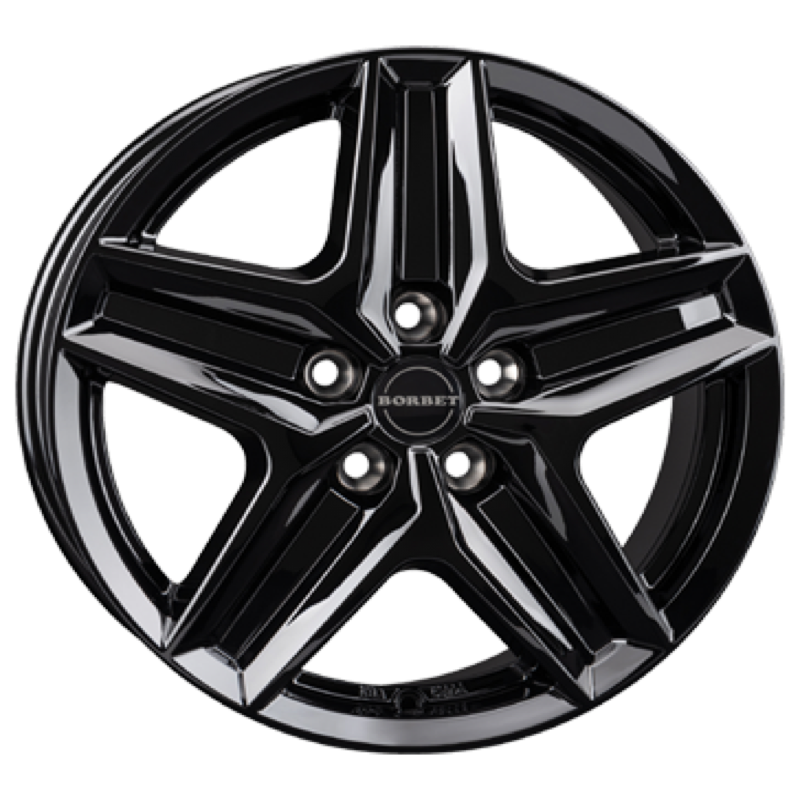 Borbet CWZ black glossy Alufelge 7.5x18 ET53 5x118/71.1