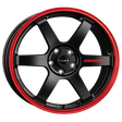 Borbet DB8GT2 black matt rim red Alufelge 8.5x19 ET45 5x112/66.5