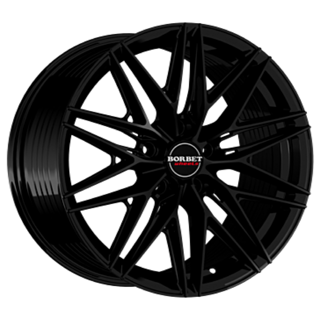Borbet FB1 black glossy Alufelge 8.5x19 ET45 5x112/72.5