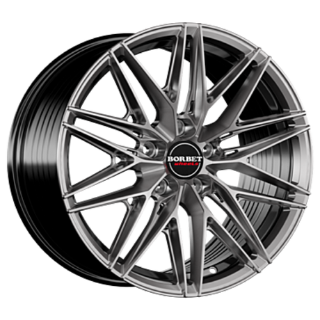 Borbet FB1 hyper black silver Alufelge 8.5x19 ET30 5x112/72.5