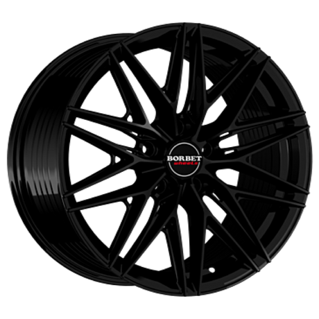 Borbet FB1 black glossy Alufelge 8x18 ET40 5x114.3/72.5