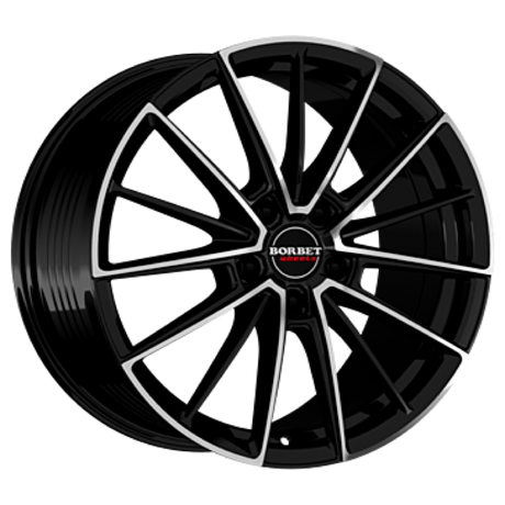 Borbet FB2 black polished matt Alufelge 8.5x20 ET30 5x112/72.5