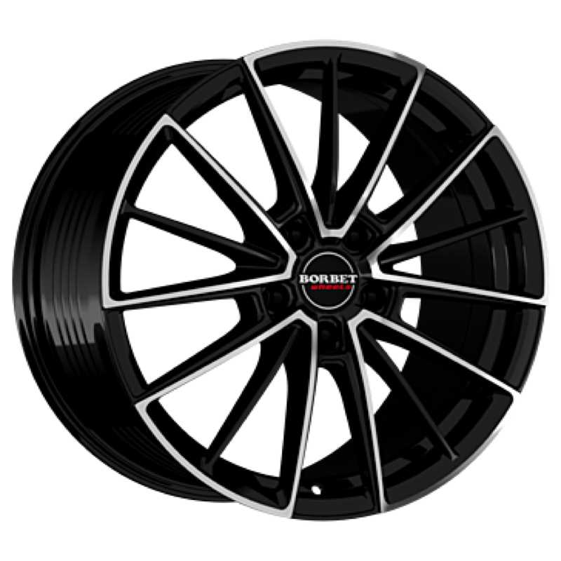 Borbet FB2 black polished matt Alufelge 8.5x20 ET40 5x120/72.5