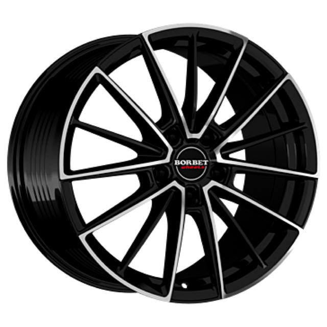 Borbet FB2 black polished matt Alufelge 8.5x20 ET40 5x120/72.5
