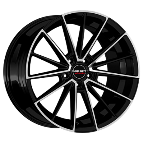 Borbet FB2 DC black polished matt Alufelge 9x20 ET38 5x120/72.5