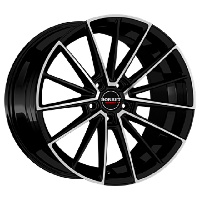 Borbet FB2 DC black polished matt Alufelge 9x20 ET38 5x120/72.5